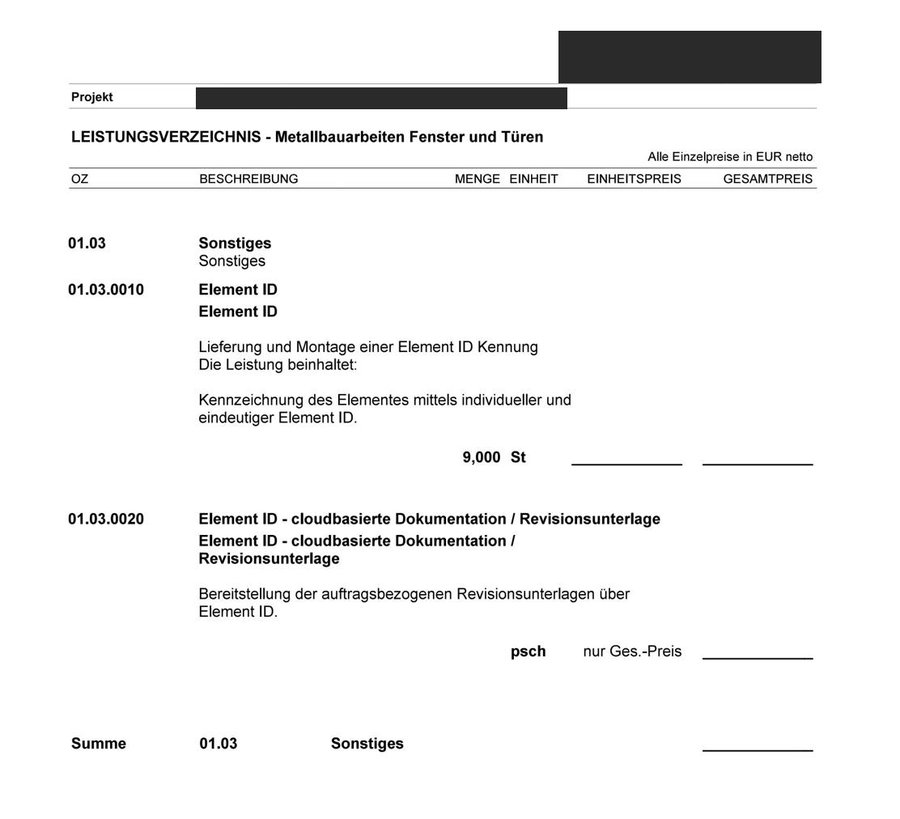 Anonymisierter LV-Auszug